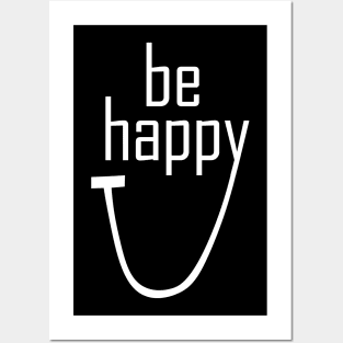 POSITIVE MINDSET: BE HAPPY Posters and Art